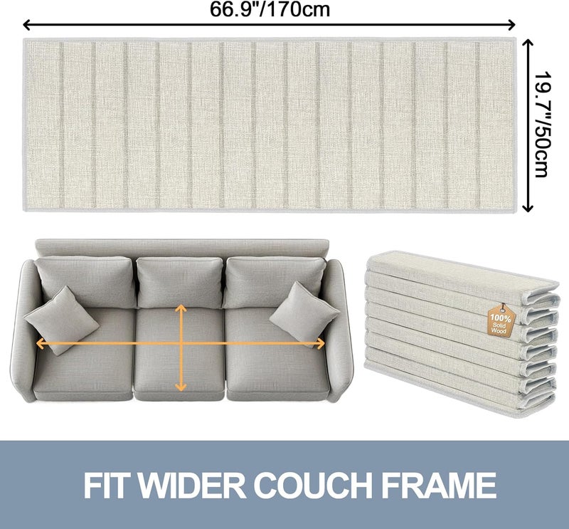 VERONLY Heavy Duty Couch Cushion Support Board to Fix Sagging Sofas, 20 x 67 Sofa, Thick Plywood Boards Add Strong Seat Supports, Replacement Stuffing Under Couches, Extend Life - Image 2